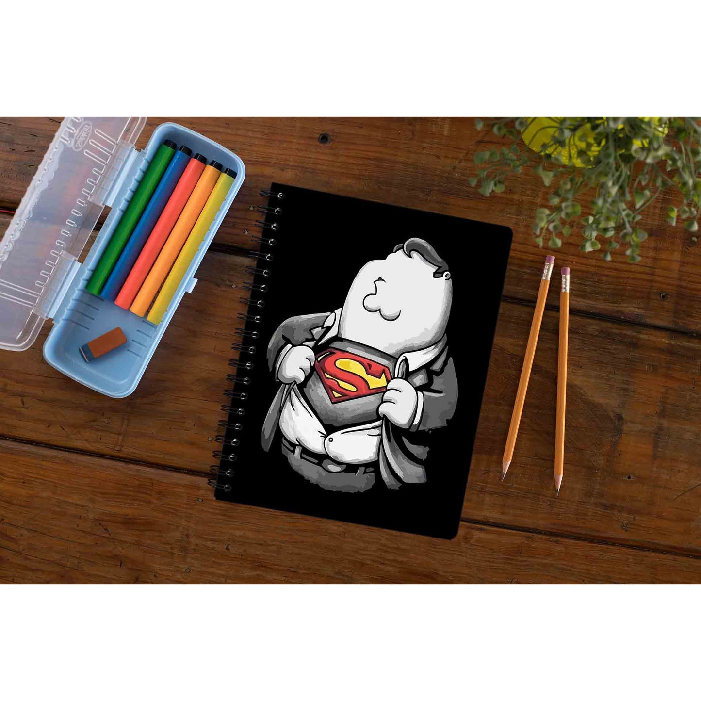 family guy super guy notebook notepad diary buy online united states of america usa the banyan tee tbt unruled - peter griffin