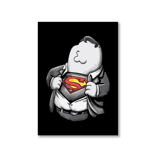 family guy super guy poster wall art buy online united states of america usa the banyan tee tbt a4 - peter griffin