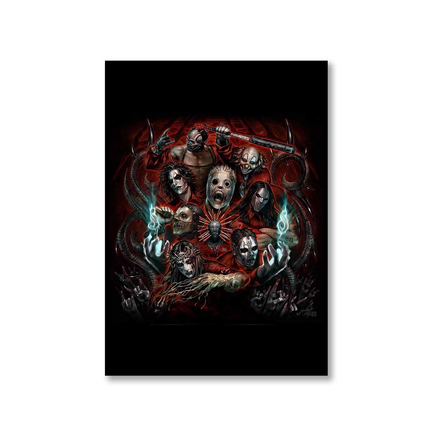 slipknot fan art poster wall art buy online united states of america usa the banyan tee tbt a4