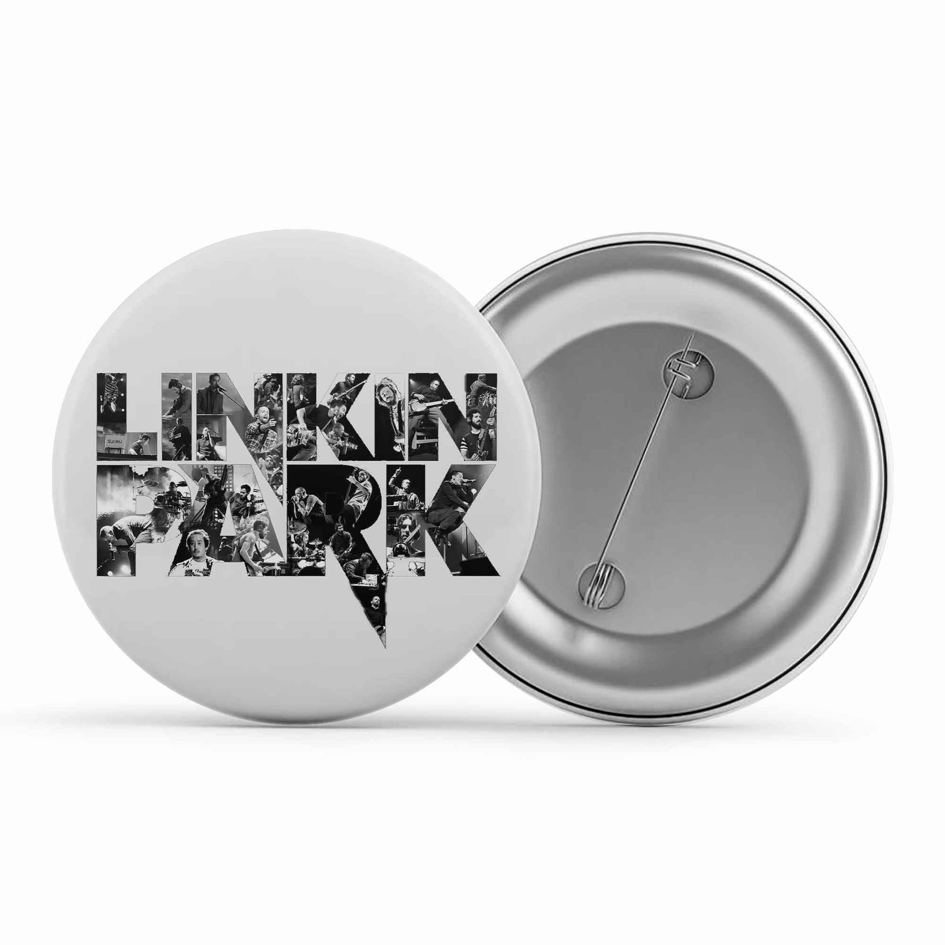 linkin park fan art badge pin button music band buy online united states of america usa the banyan tee tbt men women girls boys unisex