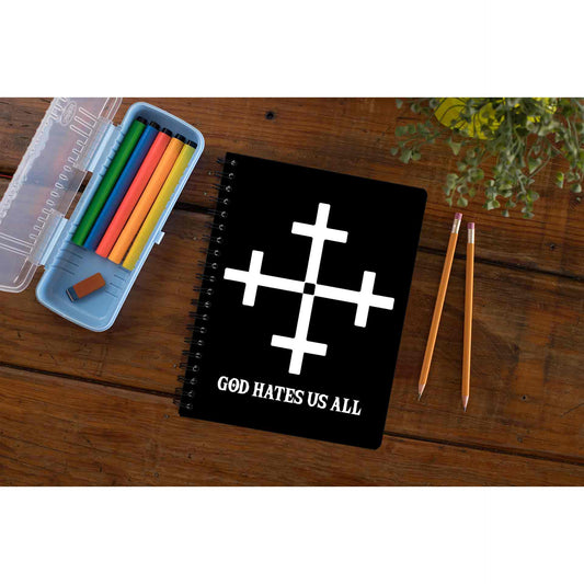 slayer god hates us all notebook notepad diary buy online united states of america usa the banyan tee tbt unruled
