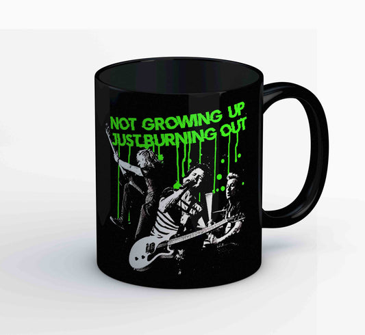 green day burnout mug coffee ceramic music band buy online usa united states of america the banyan tee tbt men women girls boys unisex  not growing up just burning out