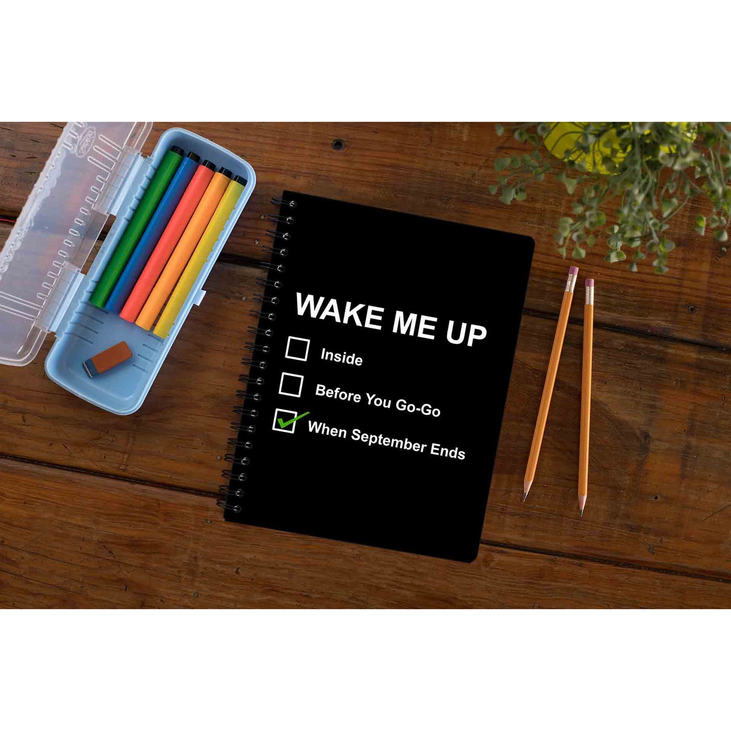 green day wake me up when september ends notebook notepad diary buy online united states of america usa the banyan tee tbt unruled