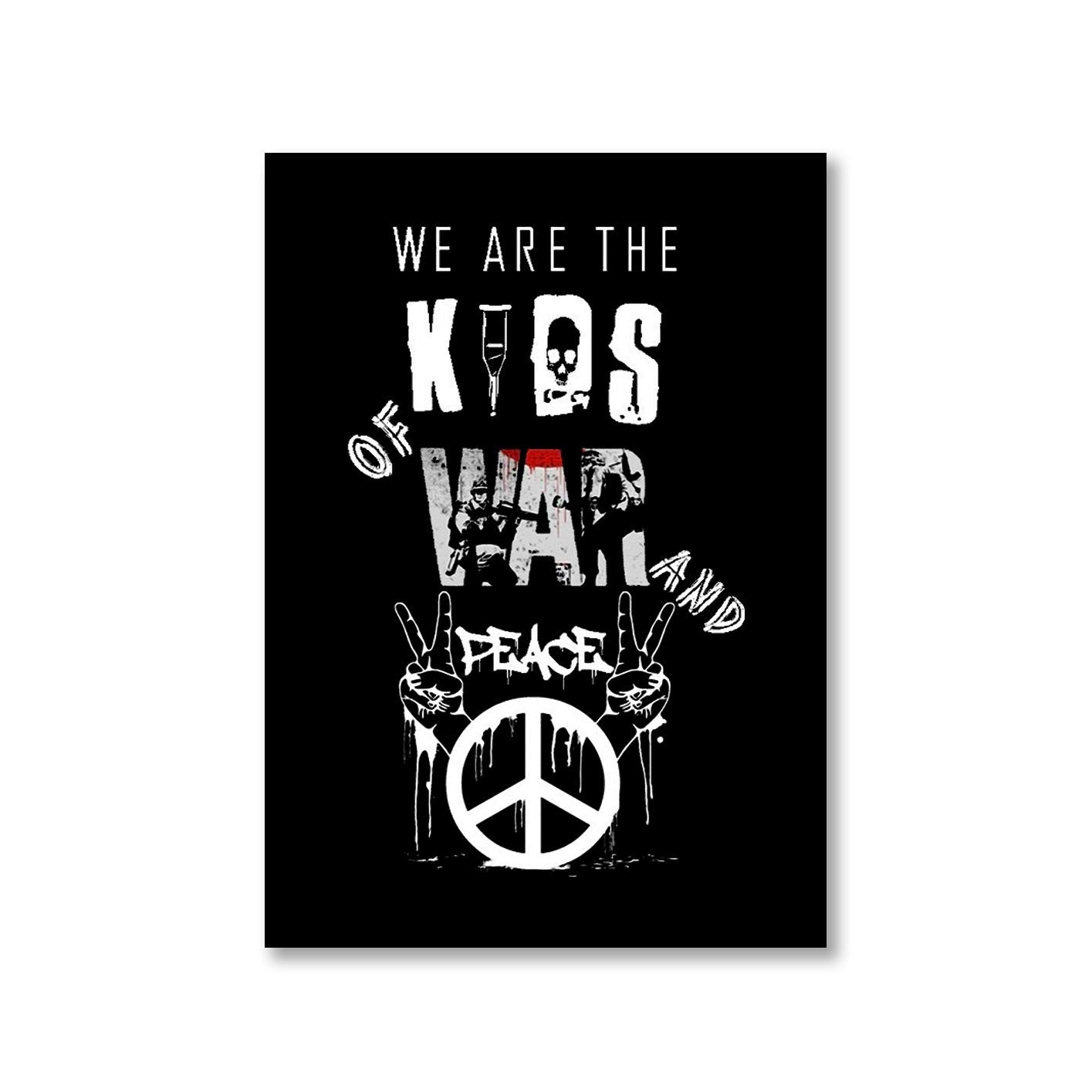 green day kids of war and peace poster wall art buy online united states of america usa the banyan tee tbt a4