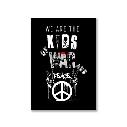 green day kids of war and peace poster wall art buy online united states of america usa the banyan tee tbt a4