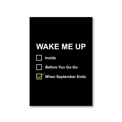 green day wake me up when september ends poster wall art buy online united states of america usa the banyan tee tbt a4