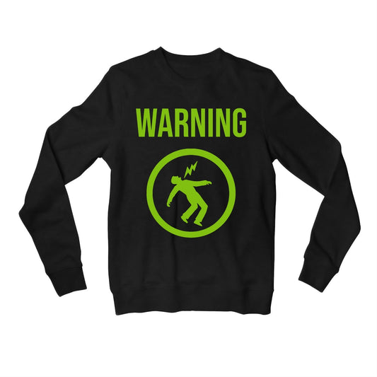 green day warning sweatshirt upper winterwear music band buy online united states of america usa the banyan tee tbt men women girls boys unisex black