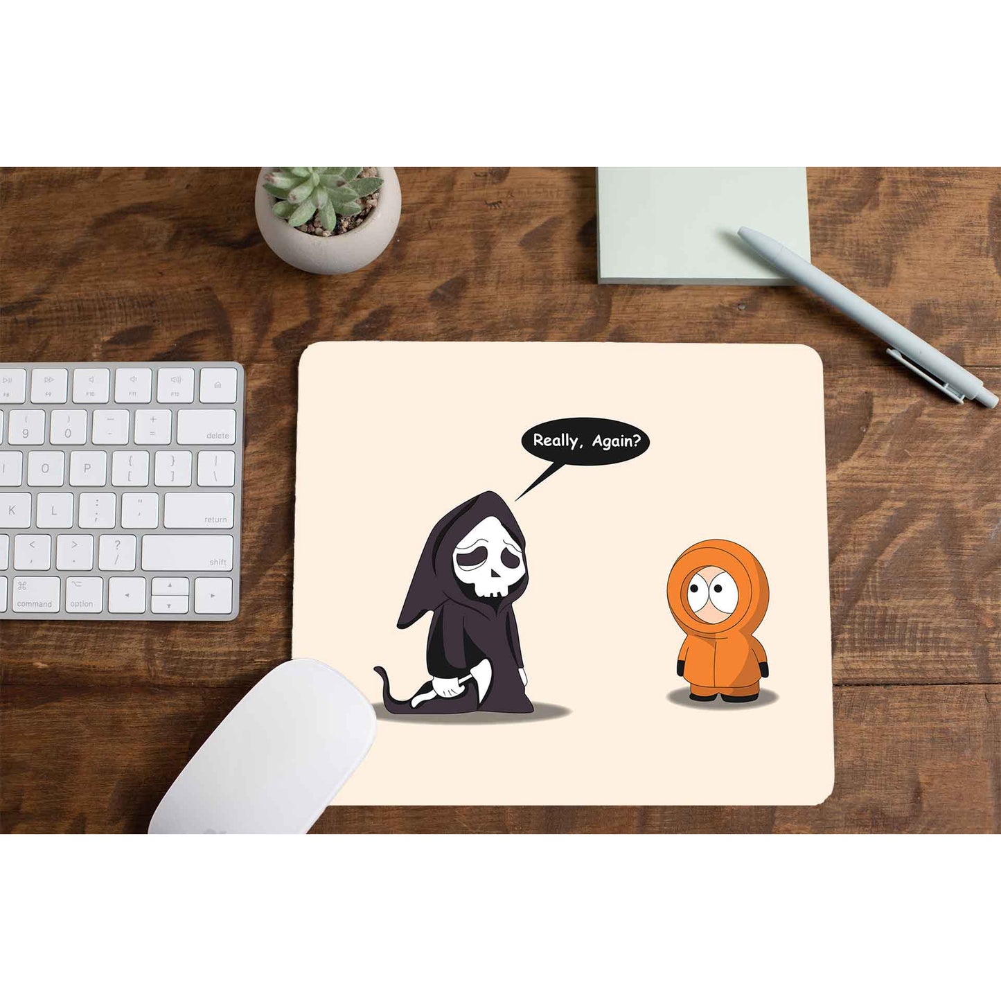 south park grim reaper mousepad logitech large anime tv & movies buy online united states of america usa the banyan tee tbt men women girls boys unisex  south park kenny cartman stan kyle cartoon character illustration grim reaper