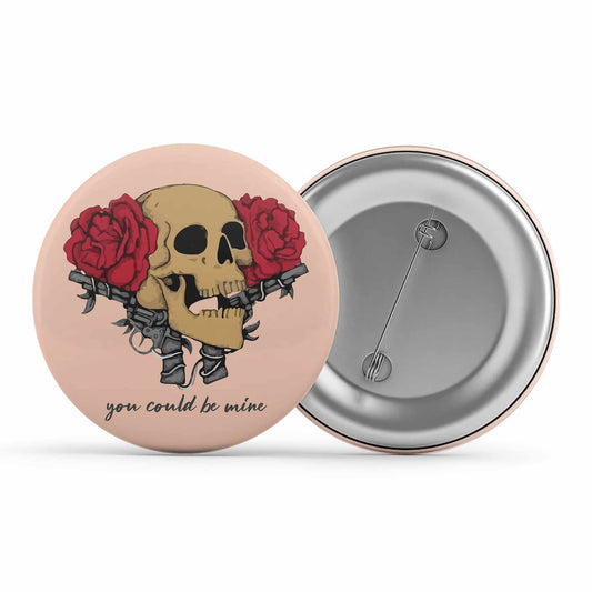 guns n' roses you could be mine badge pin button music band buy online united states of america usa the banyan tee tbt men women girls boys unisex