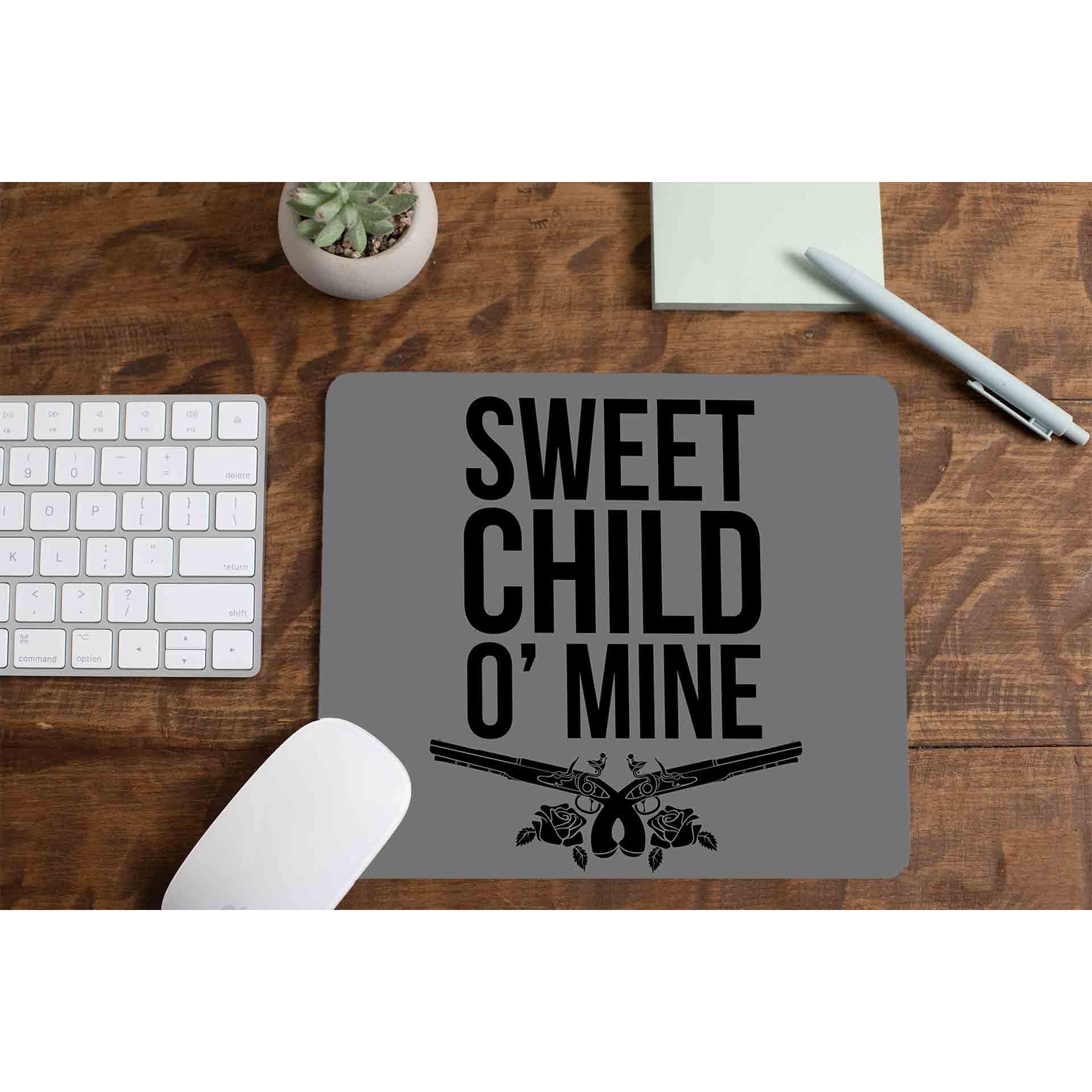 guns n' roses sweet child o' mine mousepad logitech large anime music band buy online united states of america usa the banyan tee tbt men women girls boys unisex