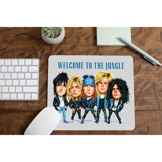 guns n' roses welcome to the jungle mousepad logitech large anime music band buy online united states of america usa the banyan tee tbt men women girls boys unisex