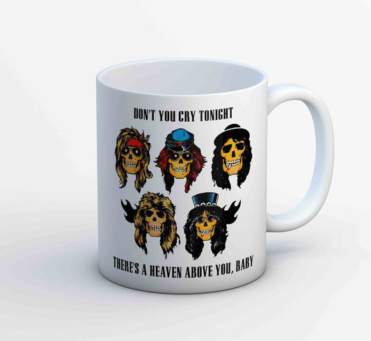 guns n' roses don't cry mug coffee ceramic music band buy online usa united states of america the banyan tee tbt men women girls boys unisex