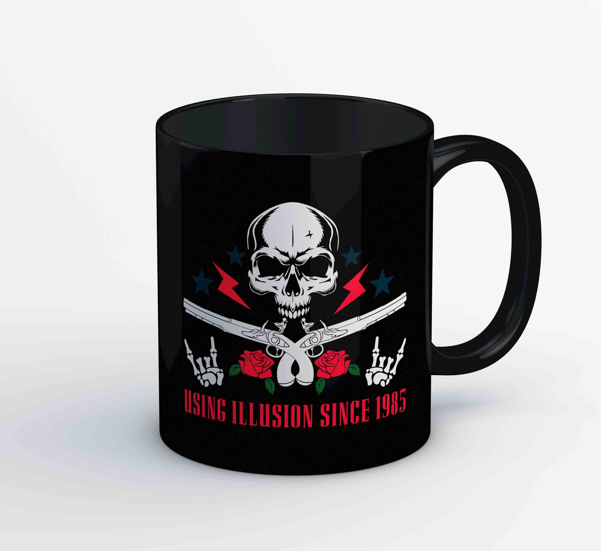 guns n' roses using illusion since 1985 mug coffee ceramic music band buy online usa united states of america the banyan tee tbt men women girls boys unisex