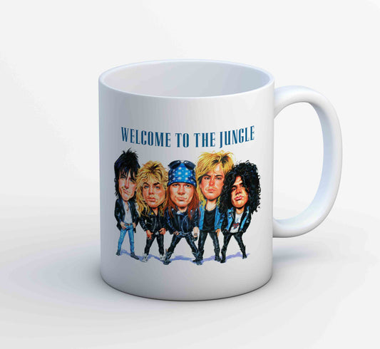 guns n' roses welcome to the jungle mug coffee ceramic music band buy online usa united states of america the banyan tee tbt men women girls boys unisex