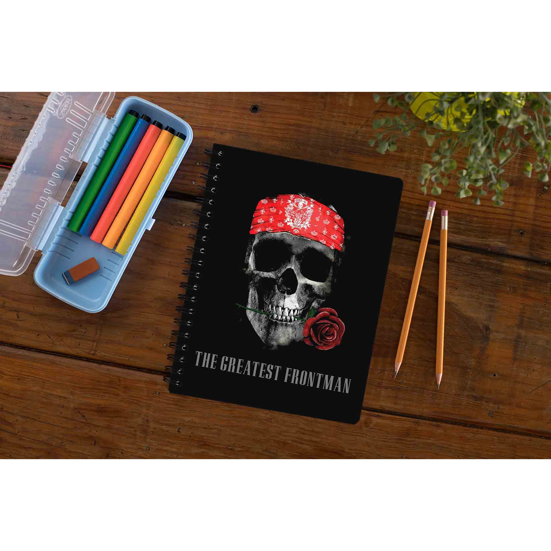 guns n' roses the greatest frontman notebook notepad diary buy online united states of america usa the banyan tee tbt unruled - axl rose