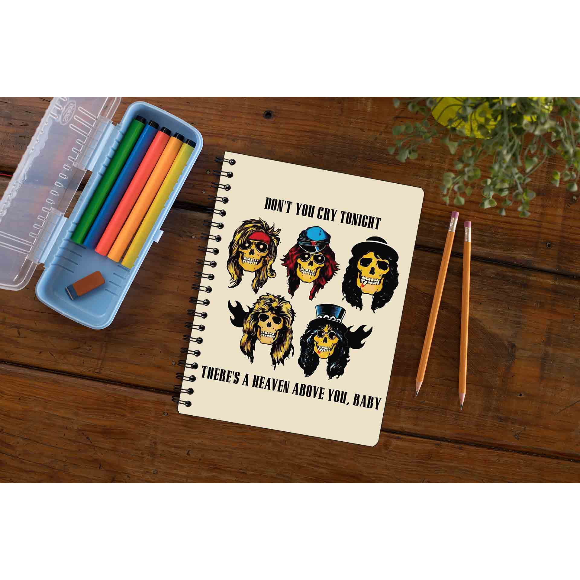 guns n' roses don't cry notebook notepad diary buy online united states of america usa the banyan tee tbt unruled