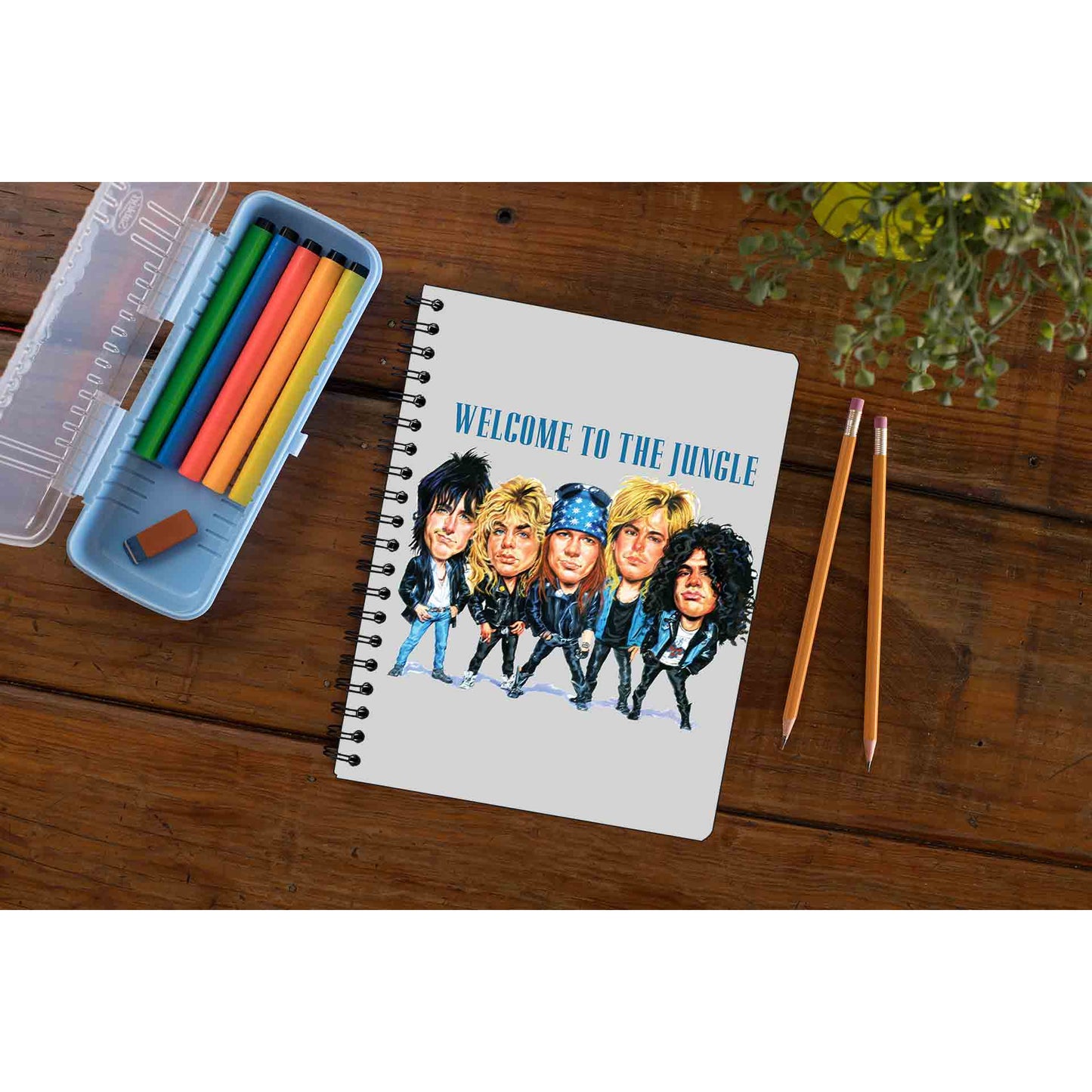 guns n' roses welcome to the jungle notebook notepad diary buy online united states of america usa the banyan tee tbt unruled