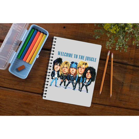 guns n' roses welcome to the jungle notebook notepad diary buy online united states of america usa the banyan tee tbt unruled