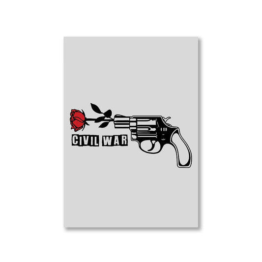 guns n' roses civil war poster wall art buy online united states of america usa the banyan tee tbt a4