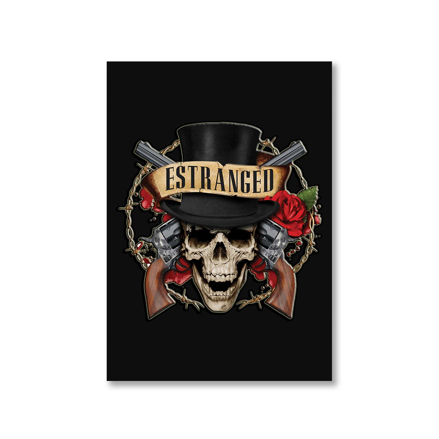 guns n' roses estranged poster wall art buy online united states of america usa the banyan tee tbt a4