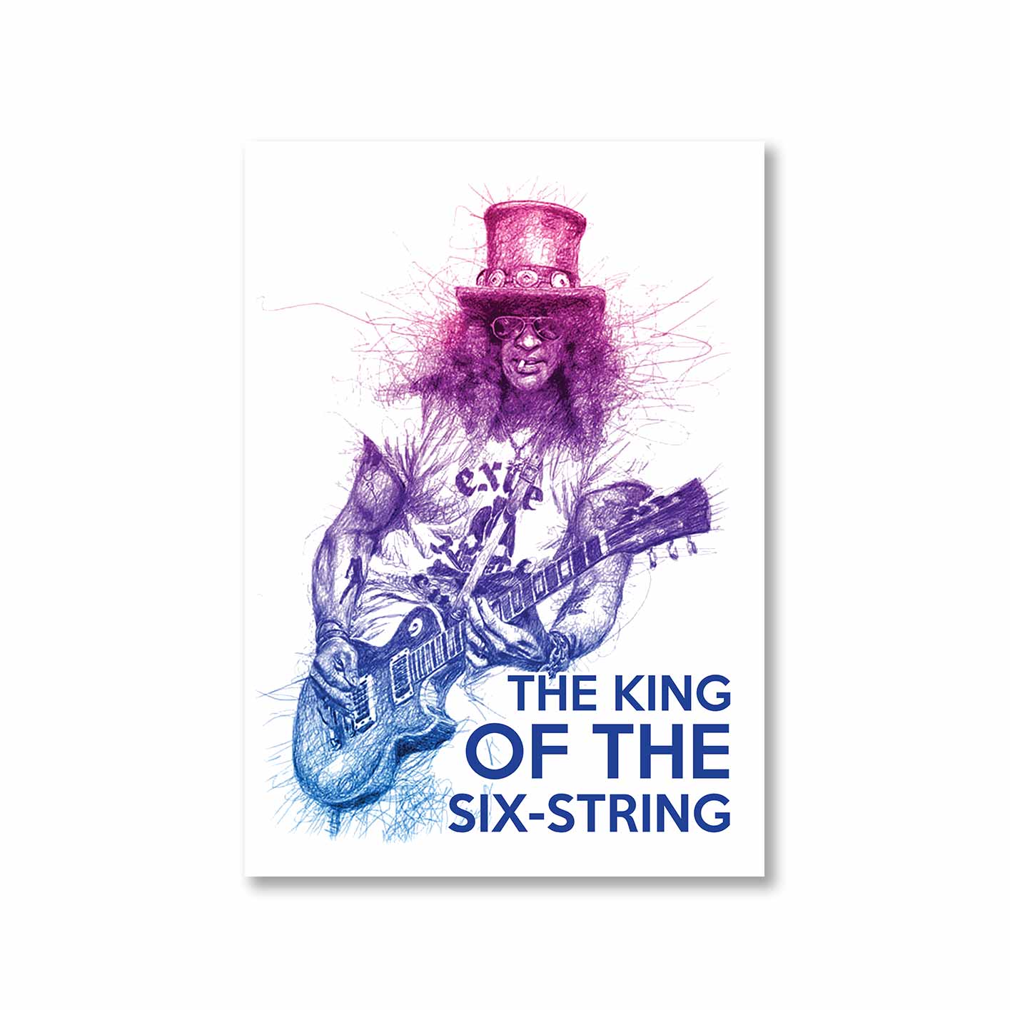 guns n' roses the king of the six string - slash poster wall art buy online united states of america usa the banyan tee tbt a4