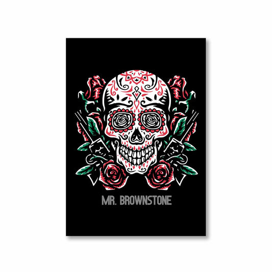 guns n' roses mr. brownstone poster wall art buy online united states of america usa the banyan tee tbt a4 - axl rose