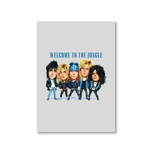 guns n' roses welcome to the jungle poster wall art buy online united states of america usa the banyan tee tbt a4