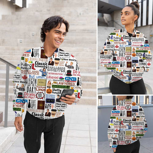 How I Met Your Mother Bomber Jacket All Over Printed Winterwear
