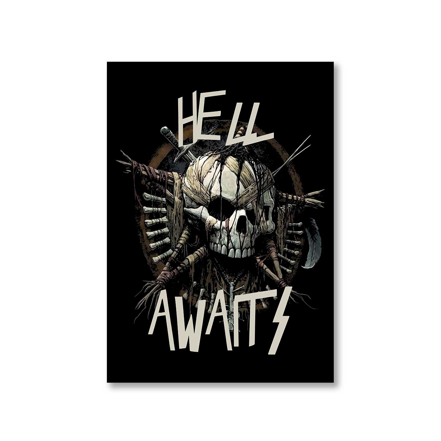 slayer hell awaits poster wall art buy online united states of america usa the banyan tee tbt a4