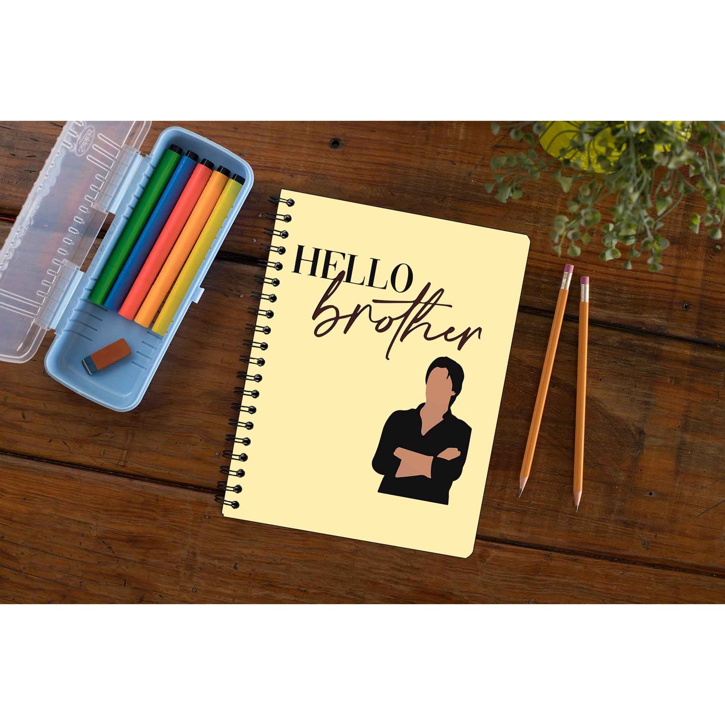 the vampire diaries hello brother notebook notepad diary buy online united states of america usa the banyan tee tbt unruled tvd stefan elena damon caroline katherine tyler bonnie