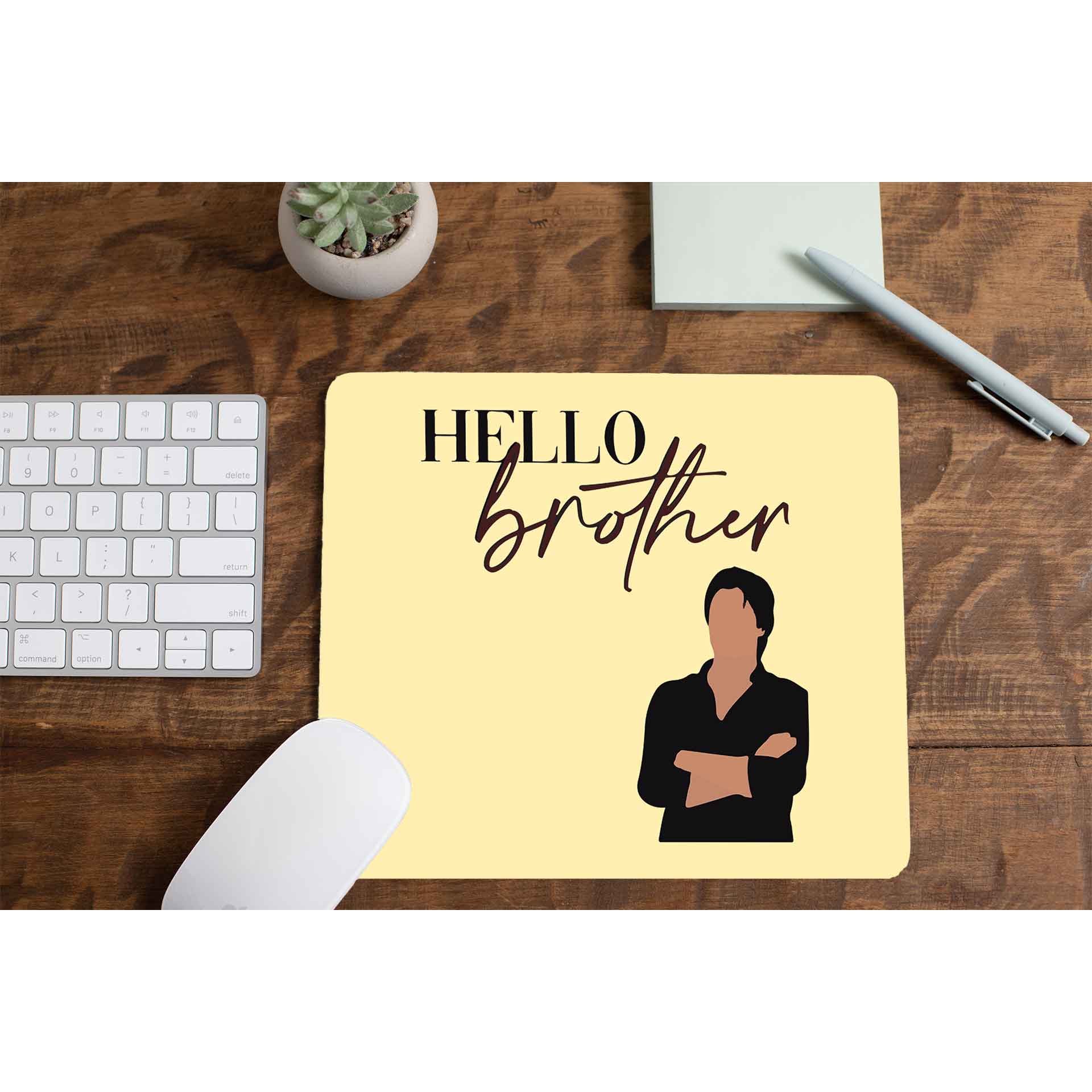 the vampire diaries hello brother mousepad logitech large anime tv & movies buy online united states of america usa the banyan tee tbt men women girls boys unisex  tvd stefan elena damon caroline katherine tyler bonnie