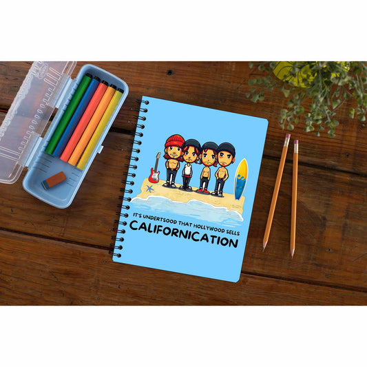red hot chili peppers hollywood sells californication notebook notepad diary buy online united states of america usa the banyan tee tbt unruled