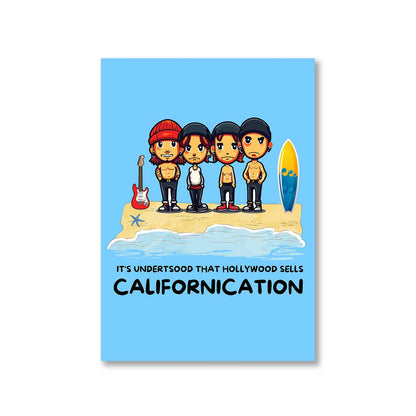 red hot chili peppers hollywood sells californication poster wall art buy online united states of america usa the banyan tee tbt a4