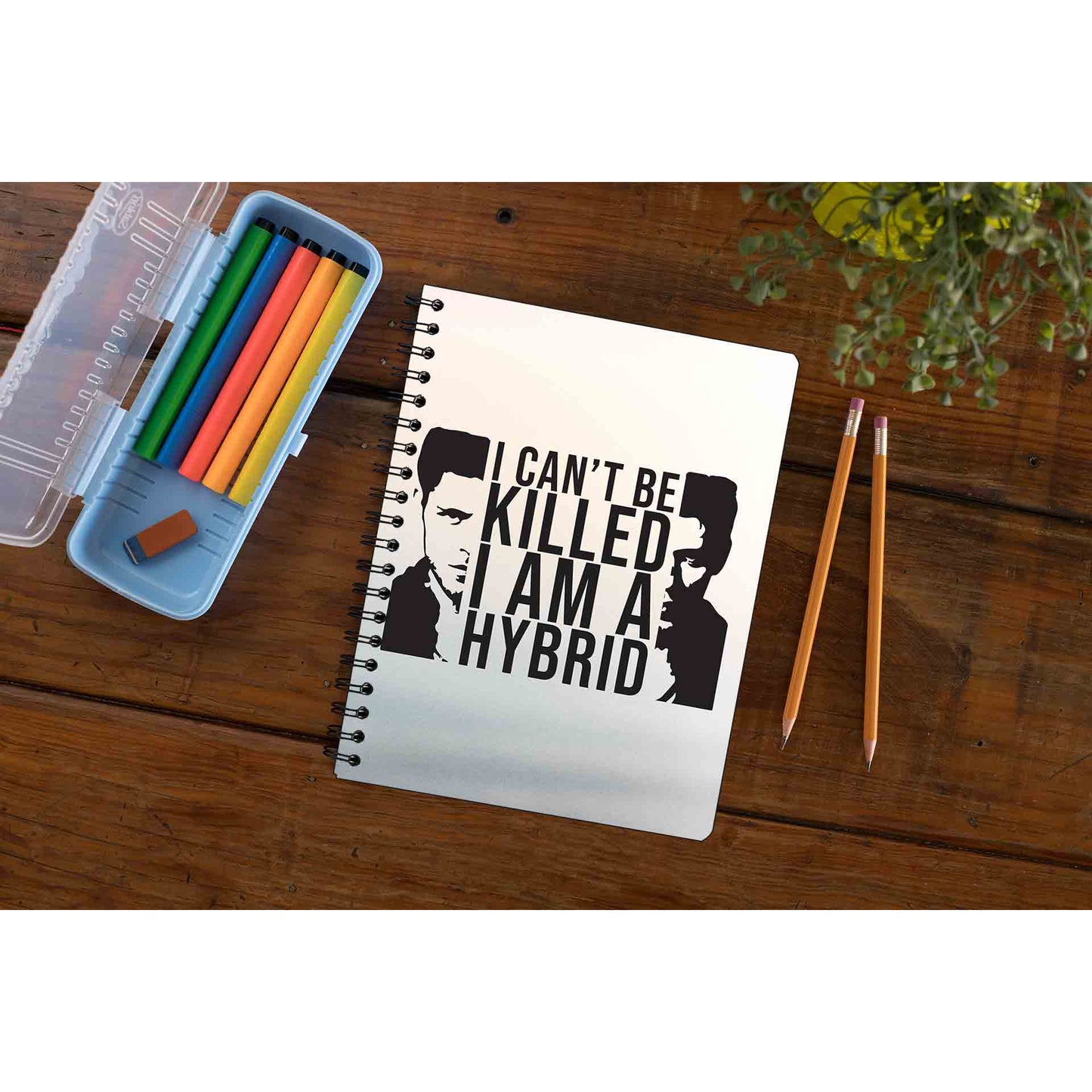 the vampire diaries i am a hybrid notebook notepad diary buy online united states of america usa the banyan tee tbt unruled tvd stefan elena damon caroline katherine tyler bonnie