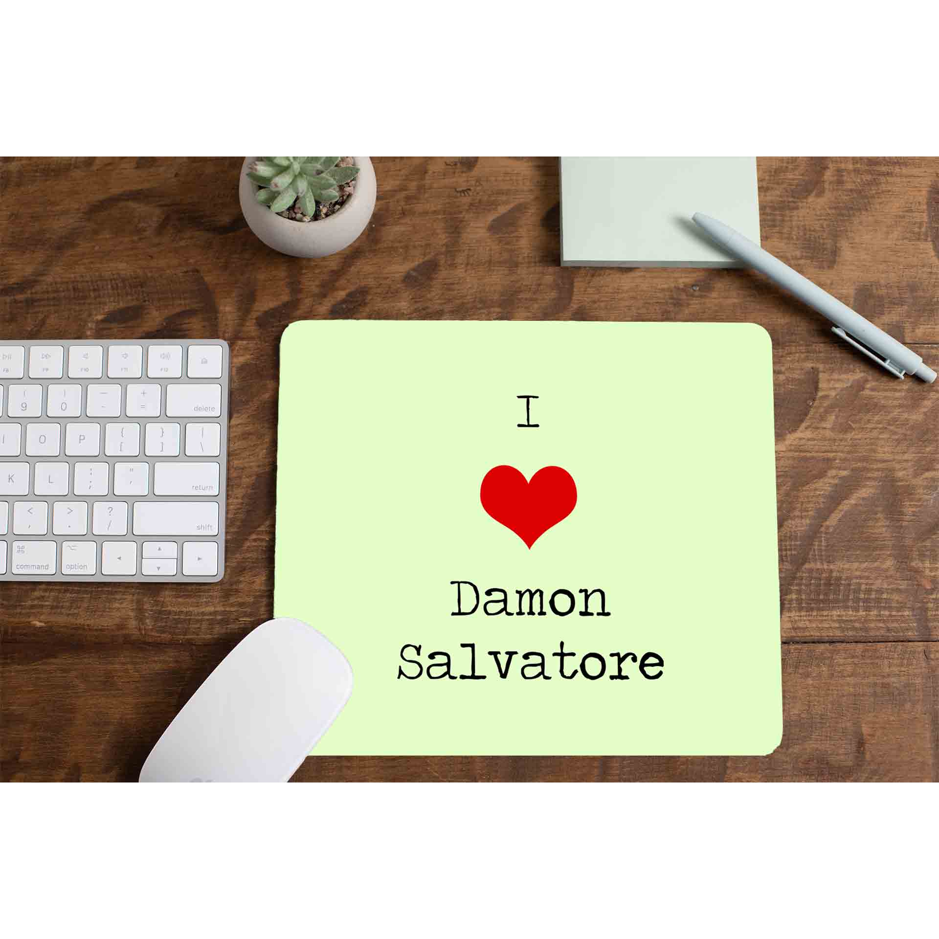 the vampire diaries i love damon mousepad logitech large anime tv & movies buy online united states of america usa the banyan tee tbt men women girls boys unisex