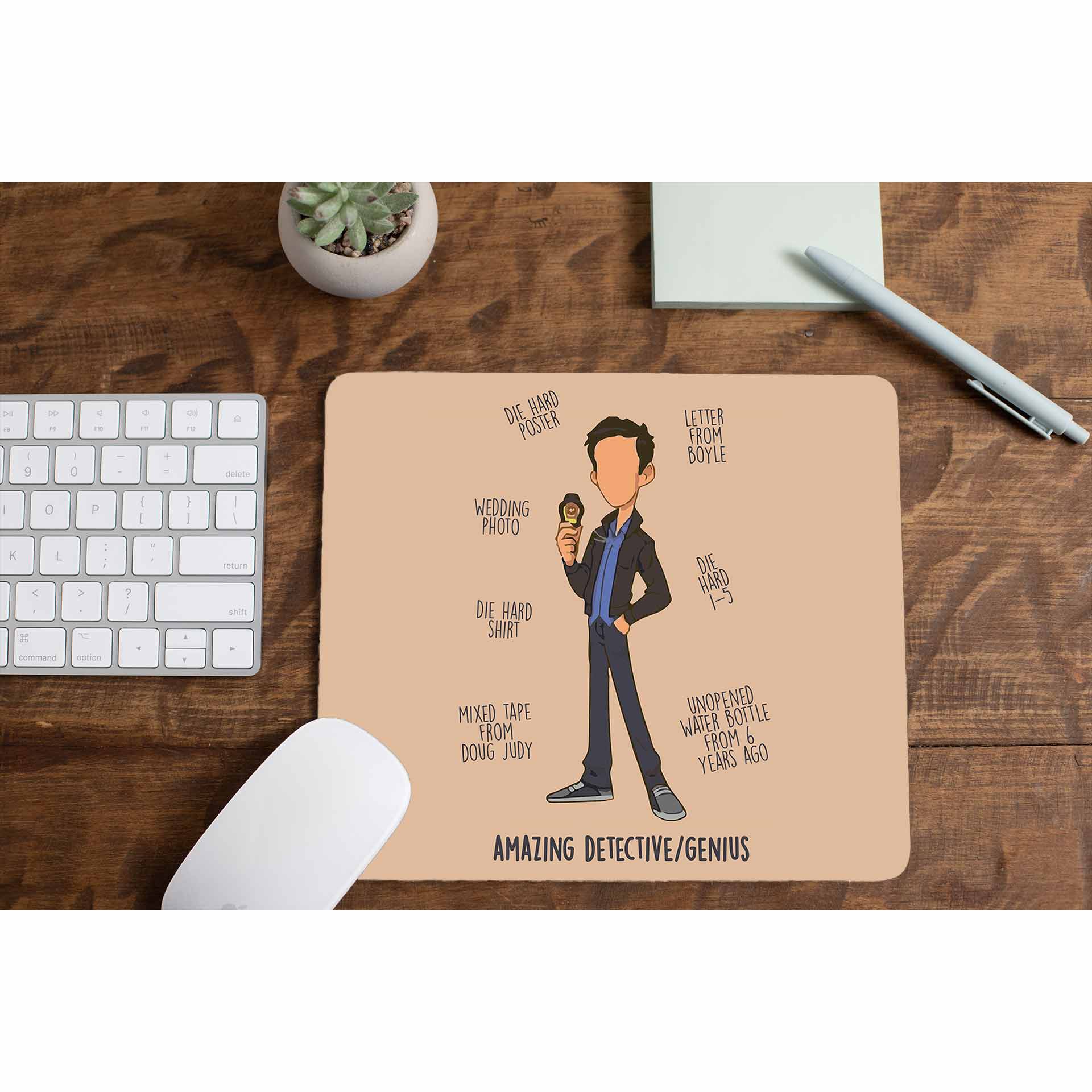 brooklyn nine-nine amazing detective / genius mousepad logitech large anime tv & movies buy online united states of america usa the banyan tee tbt men women girls boys unisex  stranger things eleven demogorgon shadow monster dustin quote vector art clothing accessories merchandise