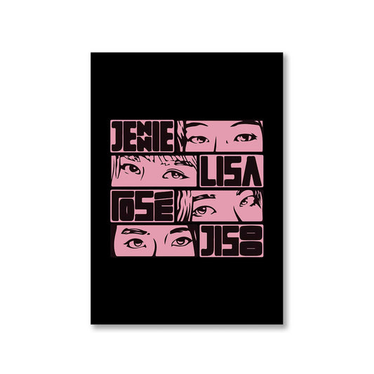 black pink jennie poster wall art buy online united states of america usa the banyan tee tbt a4 song k pop jennie lisa jisoo rose