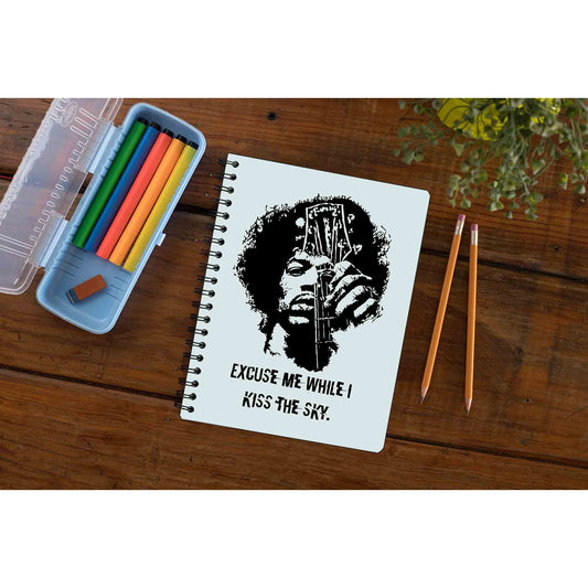 jimi hendrix kiss the sky notebook notepad diary buy online united states of america usa the banyan tee tbt unruled