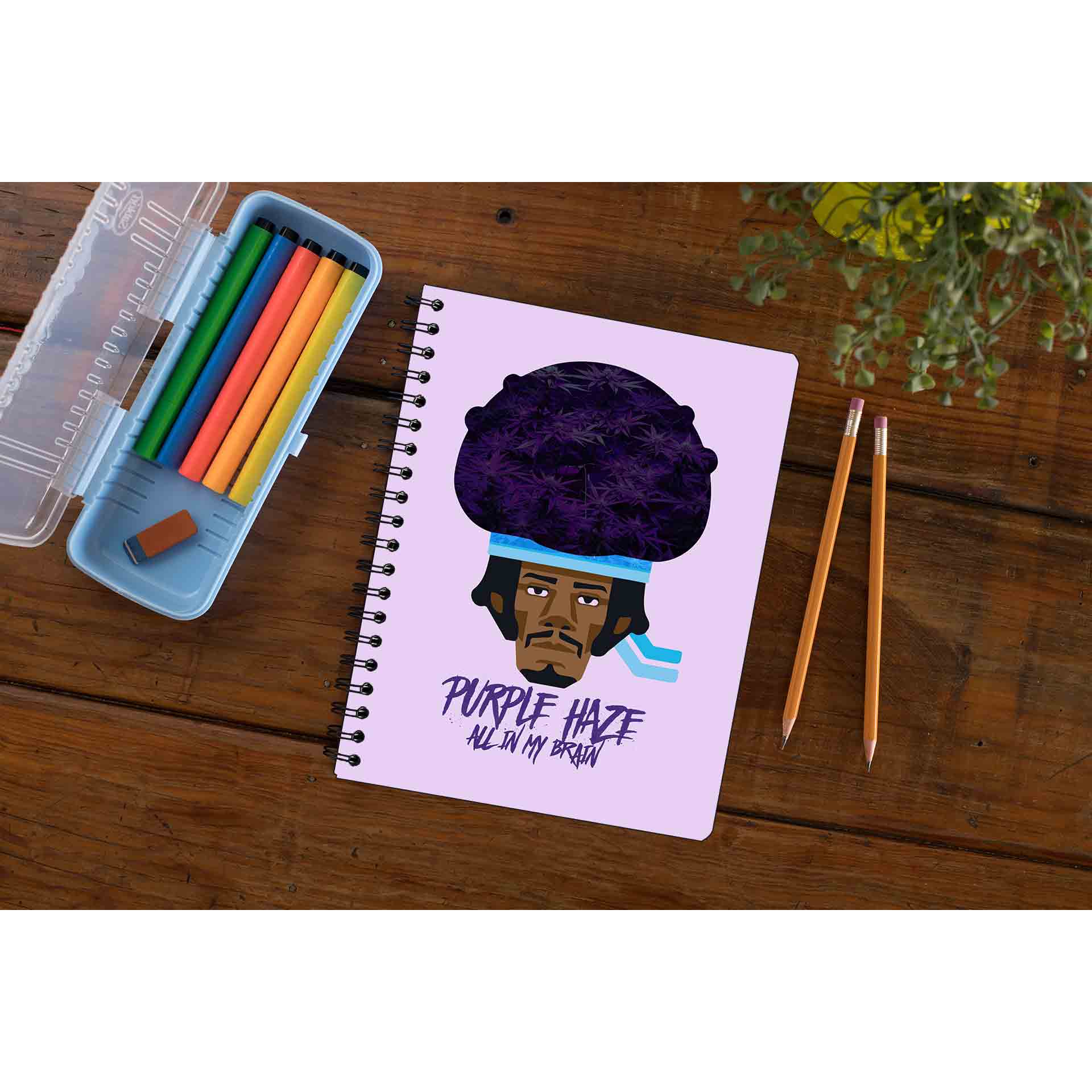 jimi hendrix purple haze notebook notepad diary buy online united states of america usa the banyan tee tbt unruled