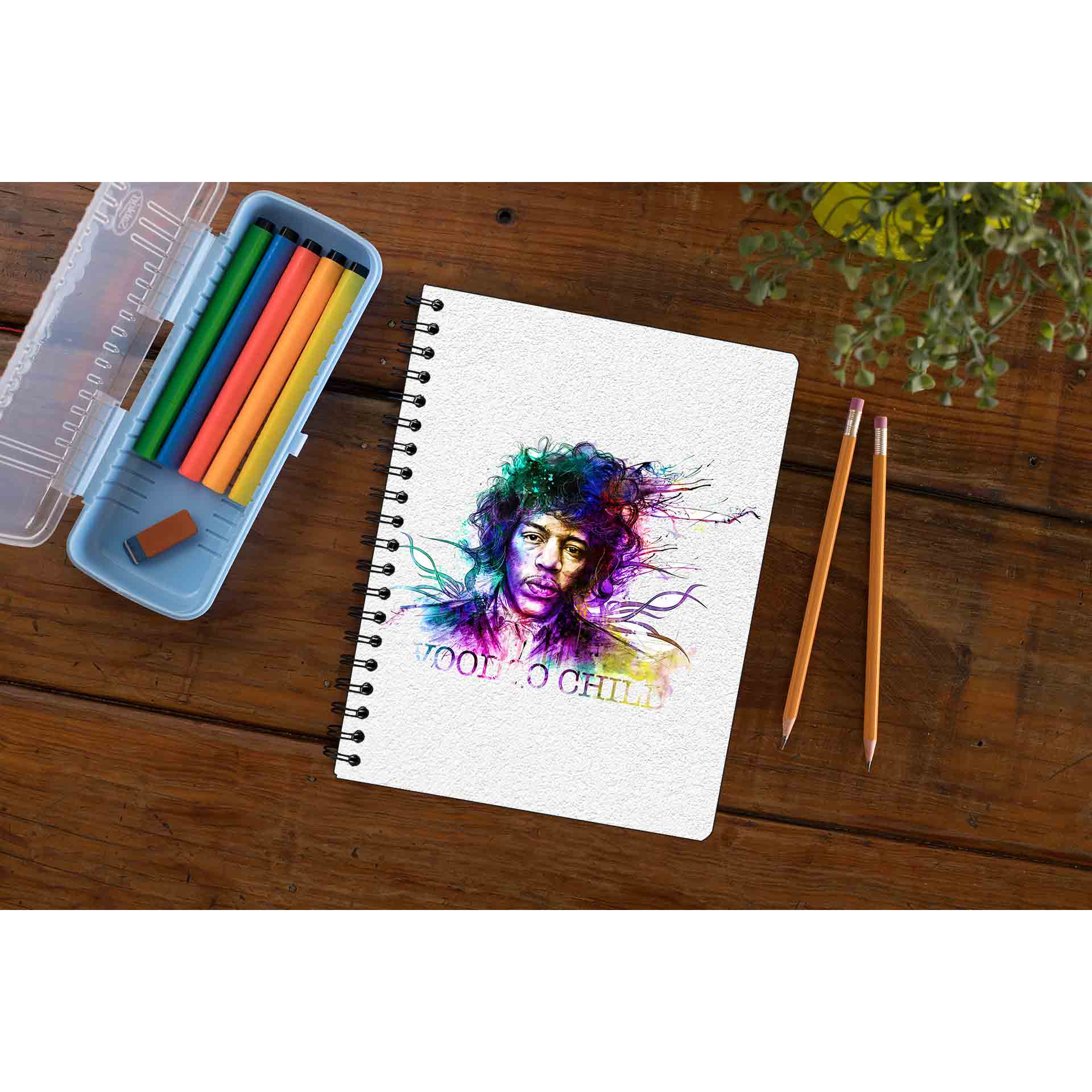 jimi hendrix voodoo child notebook notepad diary buy online united states of america usa the banyan tee tbt unruled