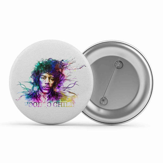 jimi hendrix voodoo child badge pin button music band buy online united states of america usa the banyan tee tbt men women girls boys unisex