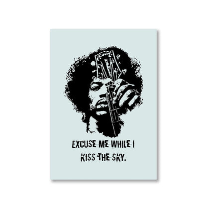 jimi hendrix kiss the sky poster wall art buy online united states of america usa the banyan tee tbt a4