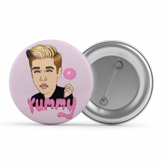 justin bieber yummy badge pin button music band buy online united states of america usa the banyan tee tbt men women girls boys unisex