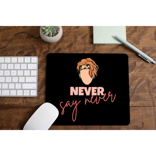 justin bieber never say never mousepad logitech large anime music band buy online united states of america usa the banyan tee tbt men women girls boys unisex