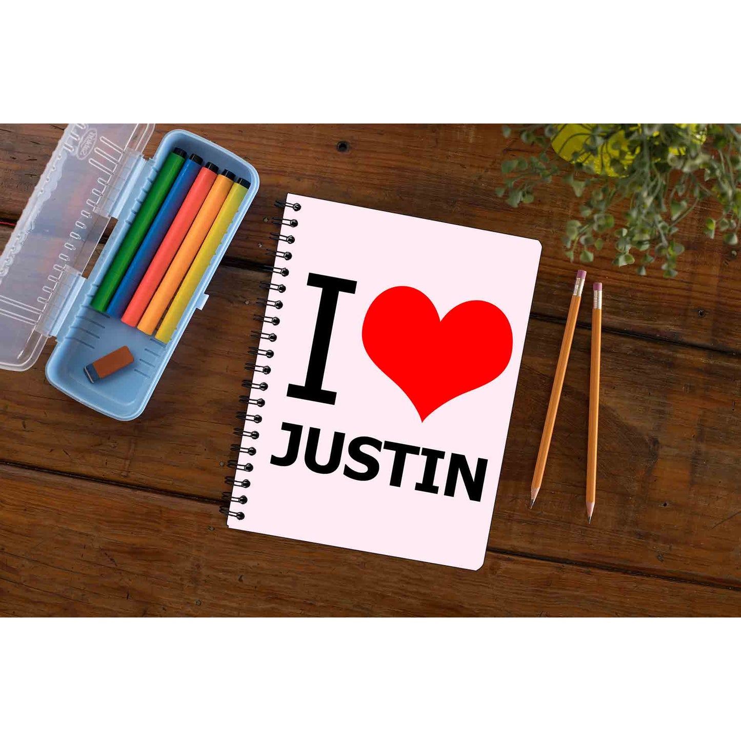 justin bieber i love justin notebook notepad diary buy online united states of america usa the banyan tee tbt unruled