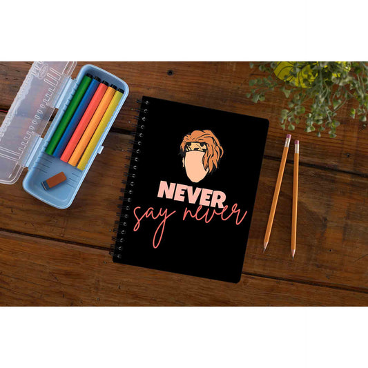 justin bieber never say never notebook notepad diary buy online united states of america usa the banyan tee tbt unruled