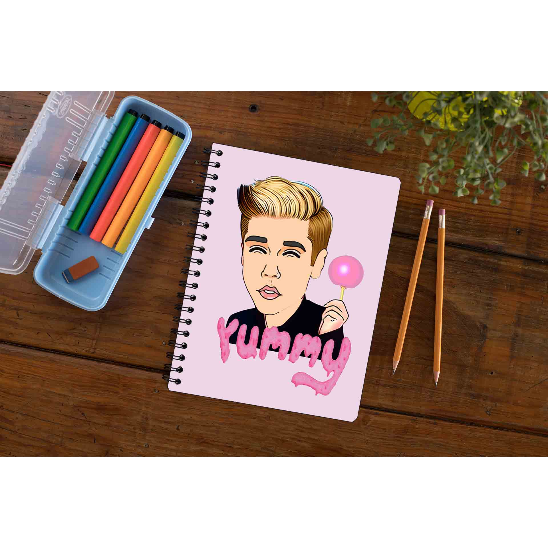 justin bieber yummy notebook notepad diary buy online united states of america usa the banyan tee tbt unruled