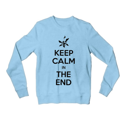 linkin park keep calm sweatshirt upper winterwear music band buy online united states of america usa the banyan tee tbt men women girls boys unisex baby blue