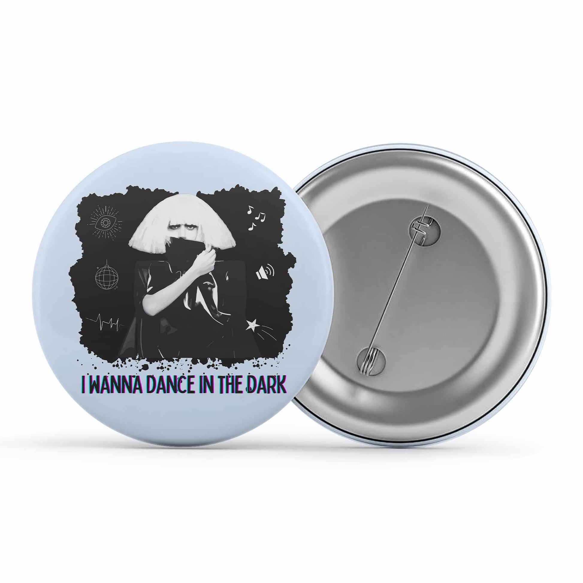 lady gaga dance in the dark badge pin button music band buy online united states of america usa the banyan tee tbt men women girls boys unisex