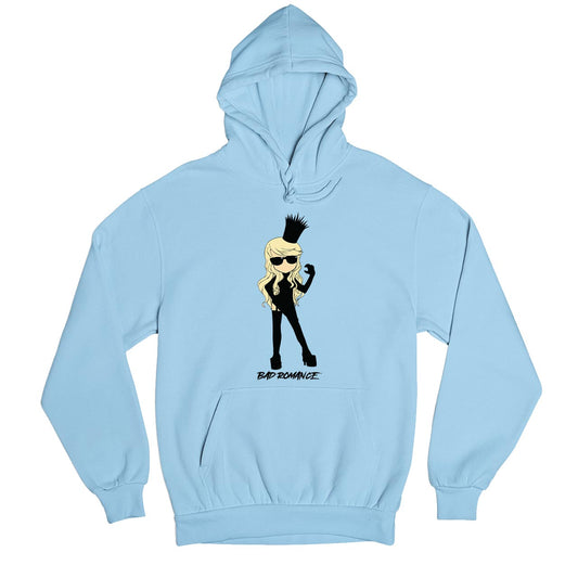 lady gaga bad romance hoodie hooded sweatshirt winterwear music band buy online usa united states of america the banyan tee tbt men women girls boys unisex baby blue